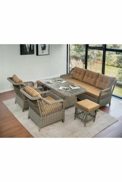 Hanah Home Petra - Conjunto de Jardín Beige